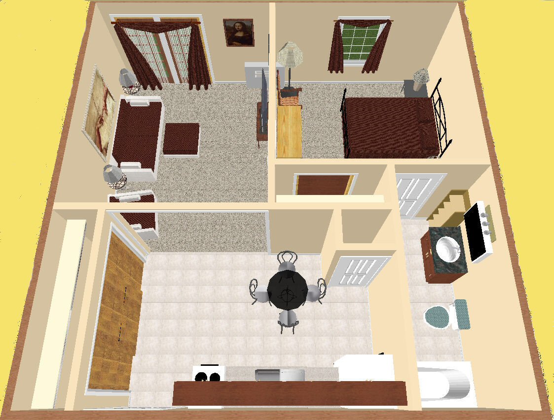 One Bedroomm Model at Copperstone Retirement of Derby Kansas